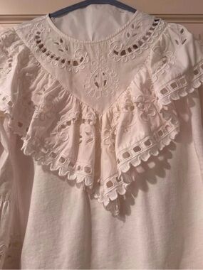 Sea White Santos Eyelet Sweatshirt
